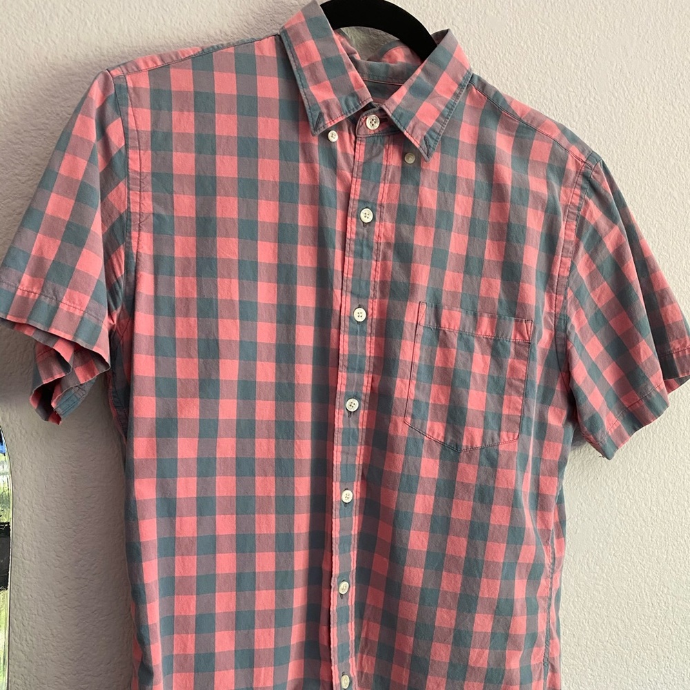 J.Crew gingham short sleeve shirt